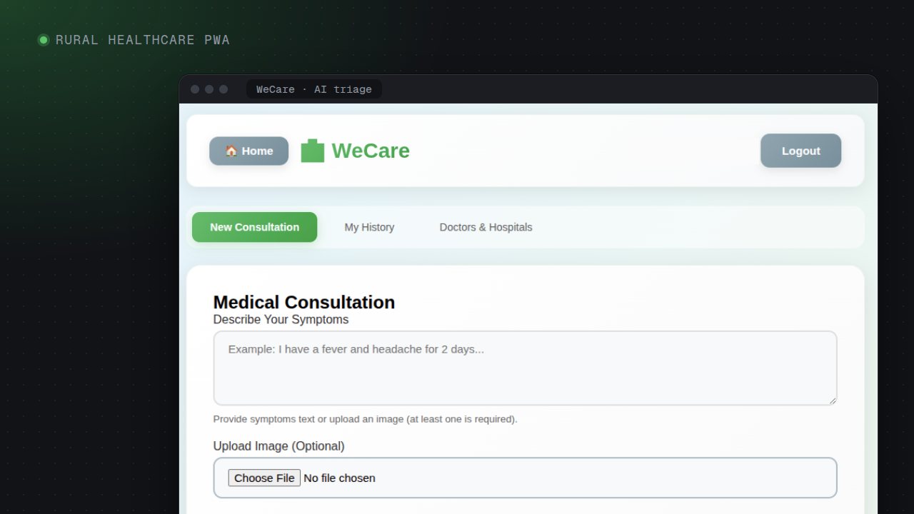 WeCare Medical App